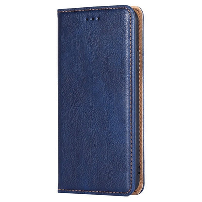 For Motorola Moto G Play 4G 2024 Gloss Oil Solid Color Magnetic Leather Phone Case(Blue) - Motorola Cases by buy2fix | Online Shopping UK | buy2fix