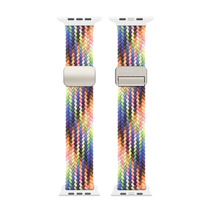 For Apple Watch Ultra 49mm DUX DUCIS Mixture Pro Series Magnetic Buckle Nylon Braid Watch Band(New Rainbow) - Watch Bands by DUX DUCIS | Online Shopping UK | buy2fix