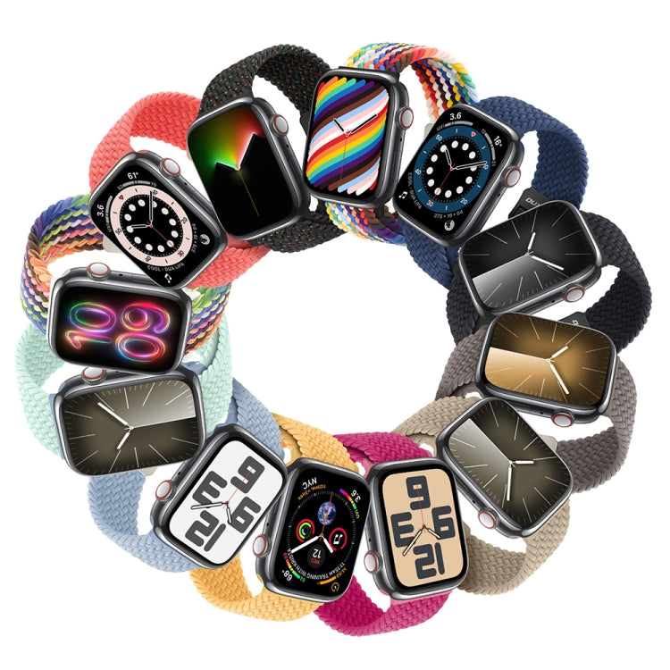 For Apple Watch Series 3 42mm DUX DUCIS Mixture Pro Series Magnetic Buckle Nylon Braid Watch Band(New Rainbow) - Watch Bands by DUX DUCIS | Online Shopping UK | buy2fix