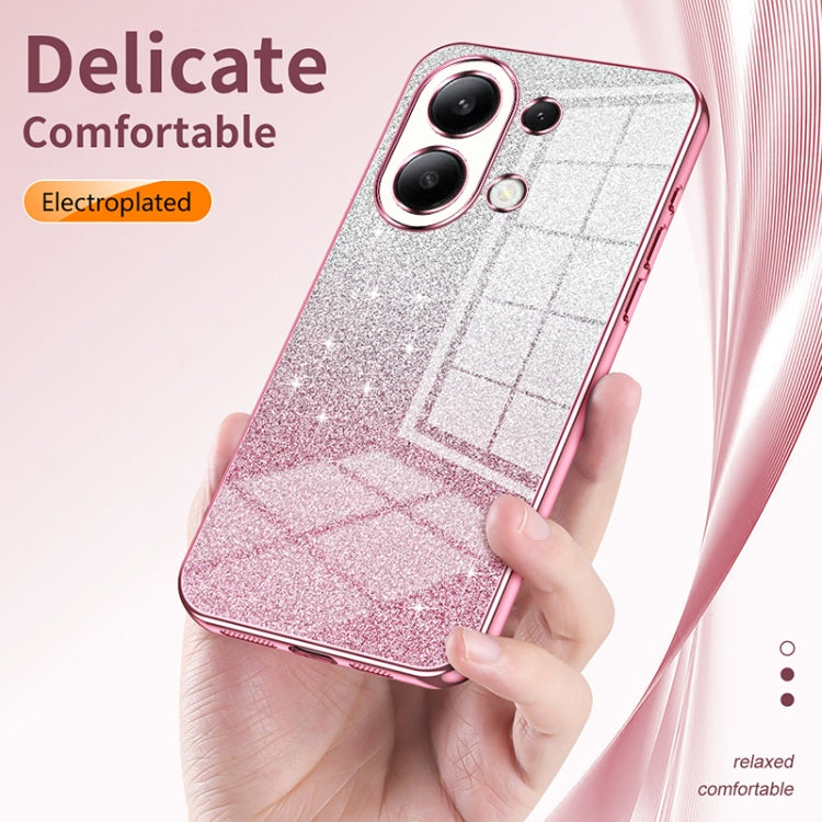 For Xiaomi Redmi Note 11 Pro+ 5G Gradient Glitter Powder Electroplated Phone Case(Gold) - Xiaomi Cases by buy2fix | Online Shopping UK | buy2fix