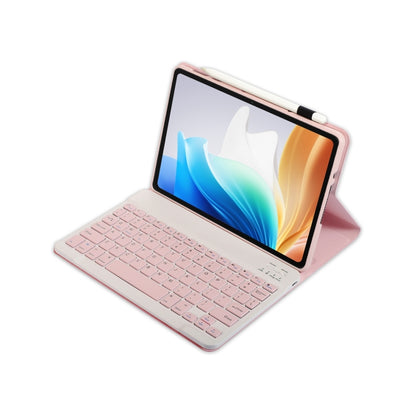 For OnePlus Pad Go / OPPO Pad Air2 / Neo OP14 TPU Ultra-thin Detachable Bluetooth Keyboard Leather Case(Pink) - Others Keyboard by buy2fix | Online Shopping UK | buy2fix