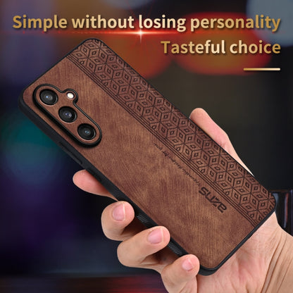 For Samsung Galaxy S24+ 5G AZNS 3D Embossed Skin Feel Phone Case(Brown) - Galaxy S24+ 5G Cases by AZNS | Online Shopping UK | buy2fix