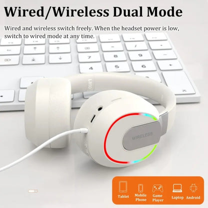 L850 Foldable ENC Noise Reduction Wireless Bluetooth Earphone with Microphone(Orange) - Headset & Headphone by buy2fix | Online Shopping UK | buy2fix