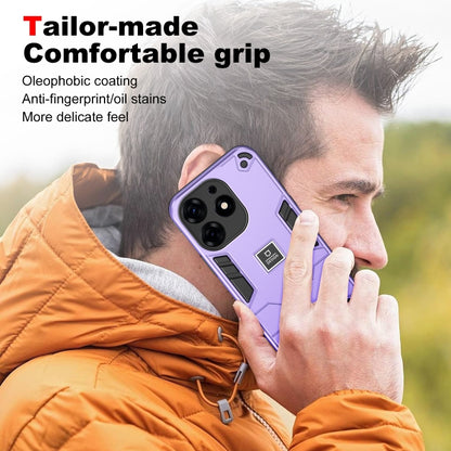 For Tecno Spark 10 Pro 2 in 1 Shockproof Phone Case(Purple) - Tecno Cases by buy2fix | Online Shopping UK | buy2fix