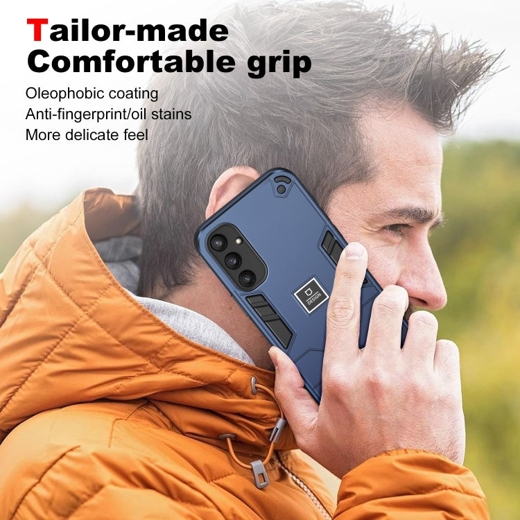 For Samsung Galaxy S24 5G 2 in 1 Shockproof Phone Case(Blue) - Galaxy S24 5G Cases by buy2fix | Online Shopping UK | buy2fix