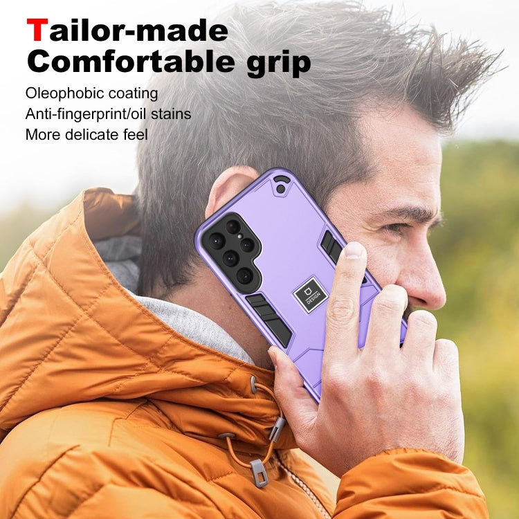 For Samsung Galaxy S24 Ultra 5G 2 in 1 Shockproof Phone Case(Purple) - Galaxy S24 Ultra 5G Cases by buy2fix | Online Shopping UK | buy2fix