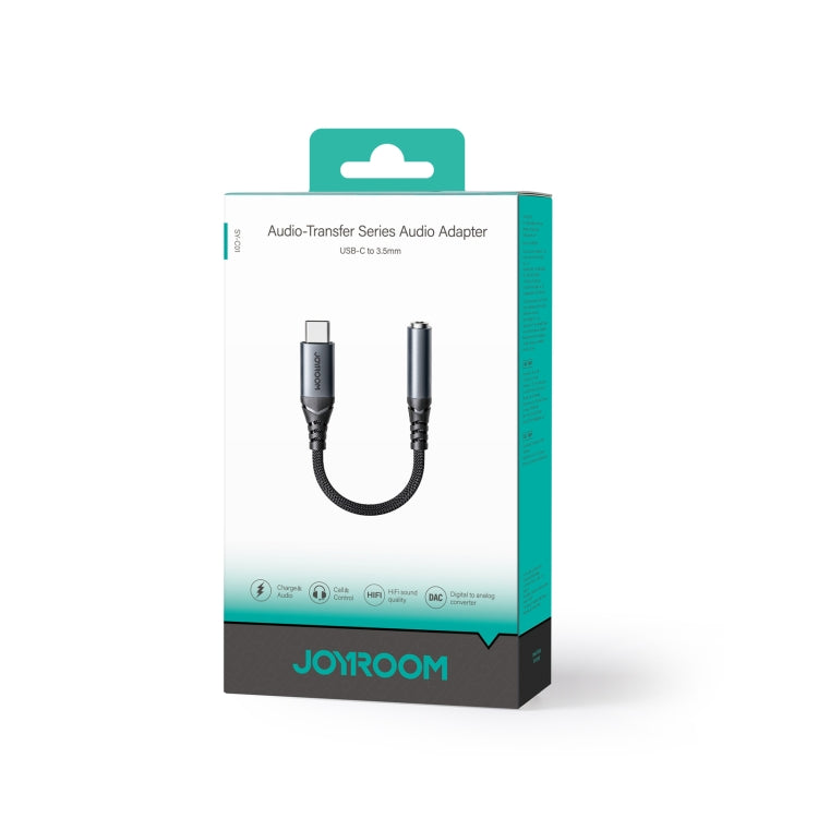 JOYROOM SY-C01 USB-C/Type-C to 3.5mm Audio Adapter Cable(Black) - Type-C Adapter by JOYROOM | Online Shopping UK | buy2fix