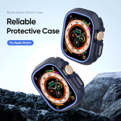 For Apple Watch Ultra 2 49mm / Ultra 49mm DUX DUCIS Bamo Series Hollow PC + TPU Watch Protective Case(Midnight Blue+Blue) - Watch Cases by DUX DUCIS | Online Shopping UK | buy2fix