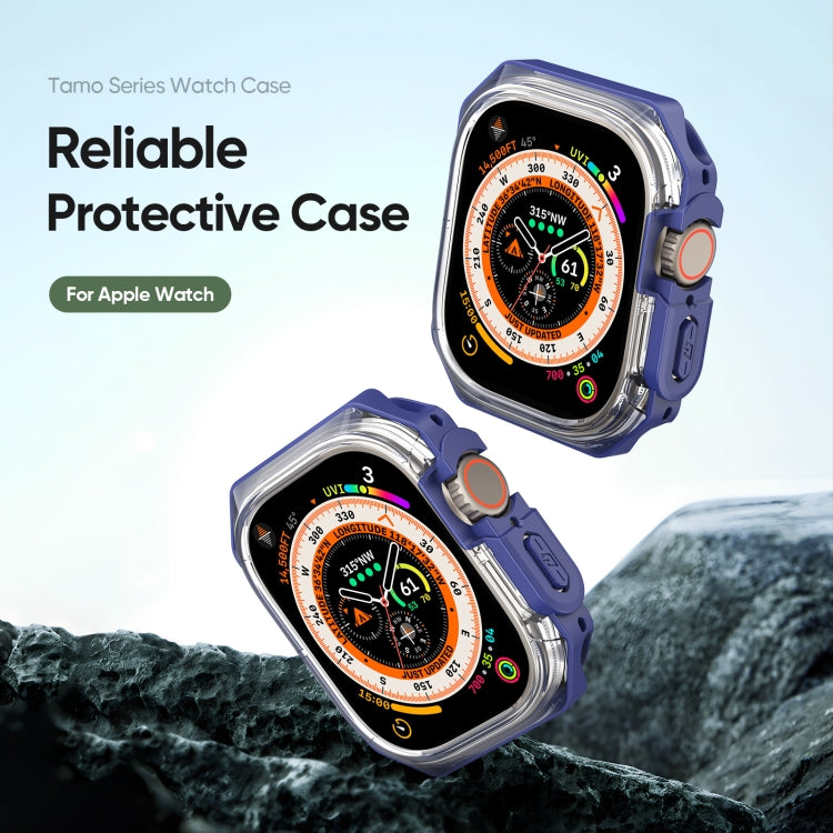 For Apple Watch Ultra 2 49mm / Ultra 49mm DUX DUCIS Tamo Series Hollow PC + TPU Watch Protective Case(Transparent Blue) - Watch Cases by DUX DUCIS | Online Shopping UK | buy2fix