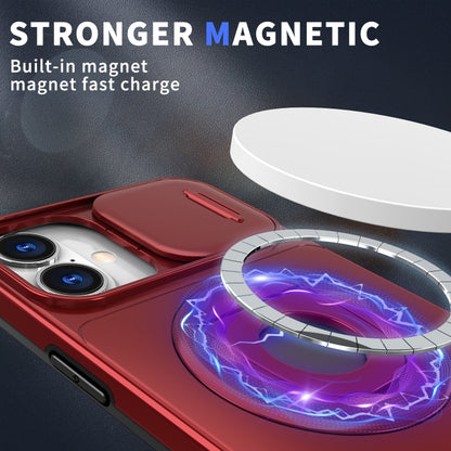 For iPhone 16 Camshield MagSafe Ring Holder Armor Phone Case(Red) - iPhone 16 Cases by buy2fix | Online Shopping UK | buy2fix