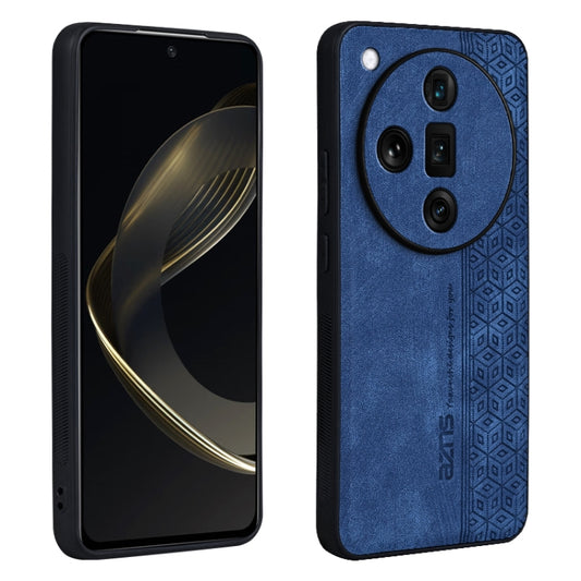 For OPPO Find X7 Ultra AZNS 3D Embossed Skin Feel Phone Case(Sapphire Blue) - Find X7 Ultra Cases by AZNS | Online Shopping UK | buy2fix