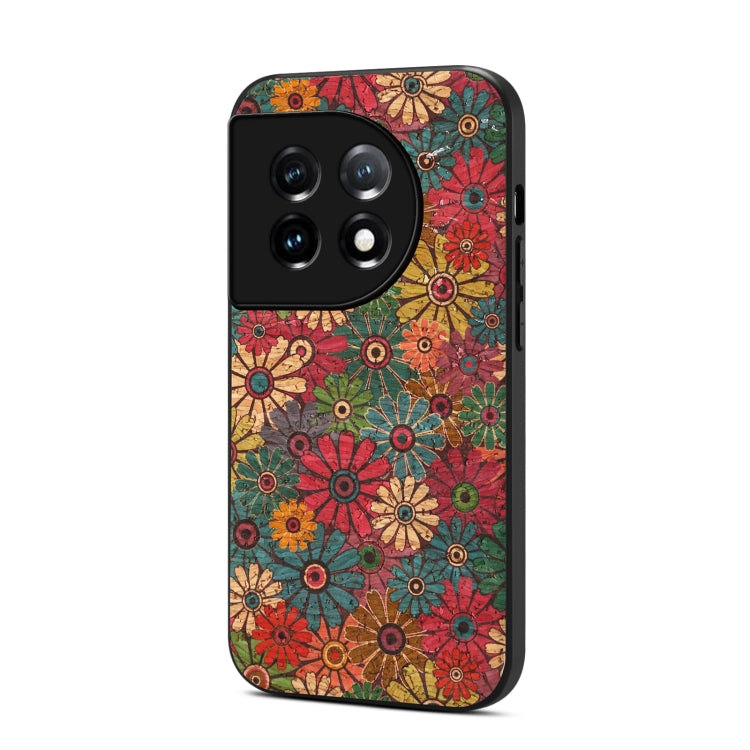 For OnePlus 11 Four Seasons Flower Language Series TPU Phone Case(Spring Green) - OnePlus Cases by buy2fix | Online Shopping UK | buy2fix