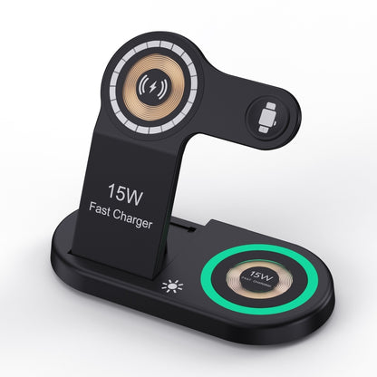 H50 4 in 1 Multi-function Magnetic Wireless Charger(Black) - Wireless Charger by buy2fix | Online Shopping UK | buy2fix