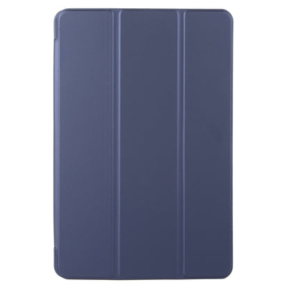 For Lenovo Tab M11/ Xiaoxin Pad 11 2024 Tri-fold Silicone Leather Tablet Case(Dark Blue) - Lenovo by buy2fix | Online Shopping UK | buy2fix