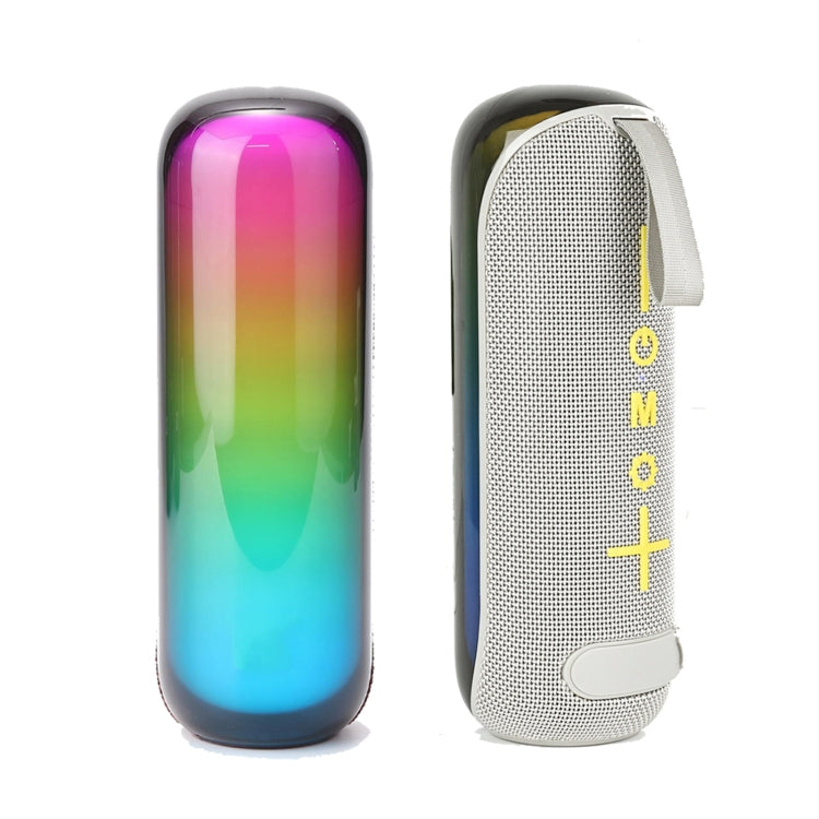 T&G TG-384 Mini Portable Bluetooth Speaker Support TF / U-disk / RGB Light(Grey) - Desktop Speaker by T&G | Online Shopping UK | buy2fix