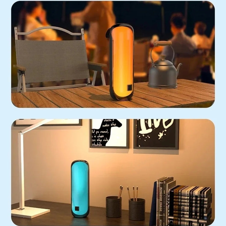 T&G TG-384 Mini Portable Bluetooth Speaker Support TF / U-disk / RGB Light(Black) - Desktop Speaker by T&G | Online Shopping UK | buy2fix