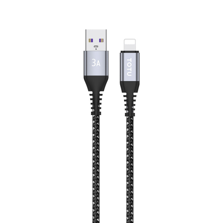 TOTU CB-5-L 15W USB to 8 Pin Data Cable, Length: 1m(Grey) - Normal Style Cable by TOTUDESIGN | Online Shopping UK | buy2fix