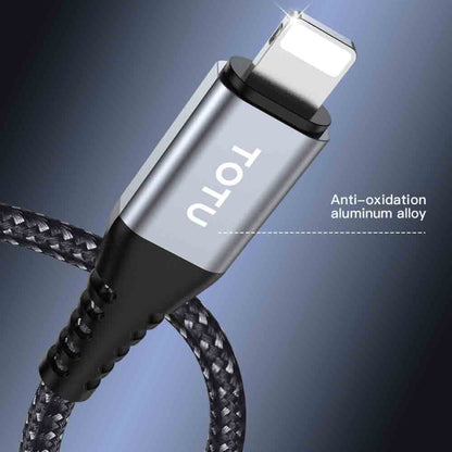 TOTU CB-5-L 15W USB to 8 Pin Data Cable, Length: 1m(Grey) - Normal Style Cable by TOTUDESIGN | Online Shopping UK | buy2fix