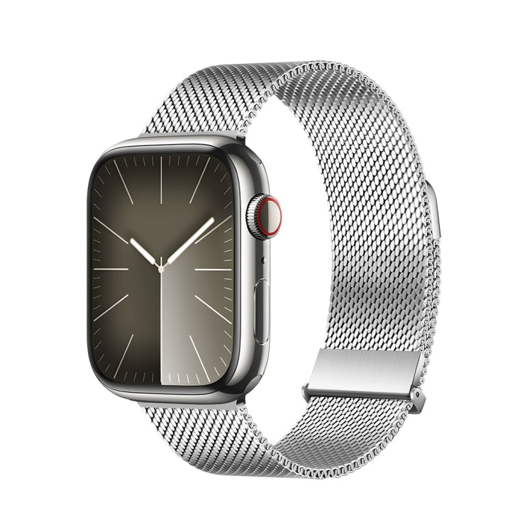 For Apple Watch SE 2023 44mm DUX DUCIS Milanese Pro Series Stainless Steel Watch Band(Silver) - Watch Bands by DUX DUCIS | Online Shopping UK | buy2fix