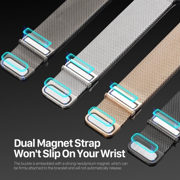 For Apple Watch SE 40mm DUX DUCIS Milanese Pro Series Stainless Steel Watch Band(Gold) - Watch Bands by DUX DUCIS | Online Shopping UK | buy2fix