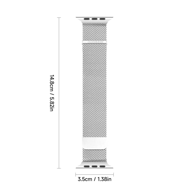 For Apple Watch SE 44mm DUX DUCIS Milanese Pro Series Stainless Steel Watch Band(Silver) - Watch Bands by DUX DUCIS | Online Shopping UK | buy2fix