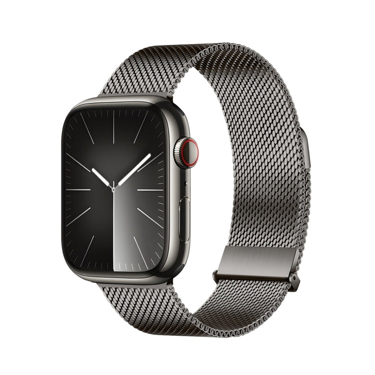 For Apple Watch Series 2 42mm DUX DUCIS Milanese Pro Series Stainless Steel Watch Band(Graphite) - Watch Bands by DUX DUCIS | Online Shopping UK | buy2fix