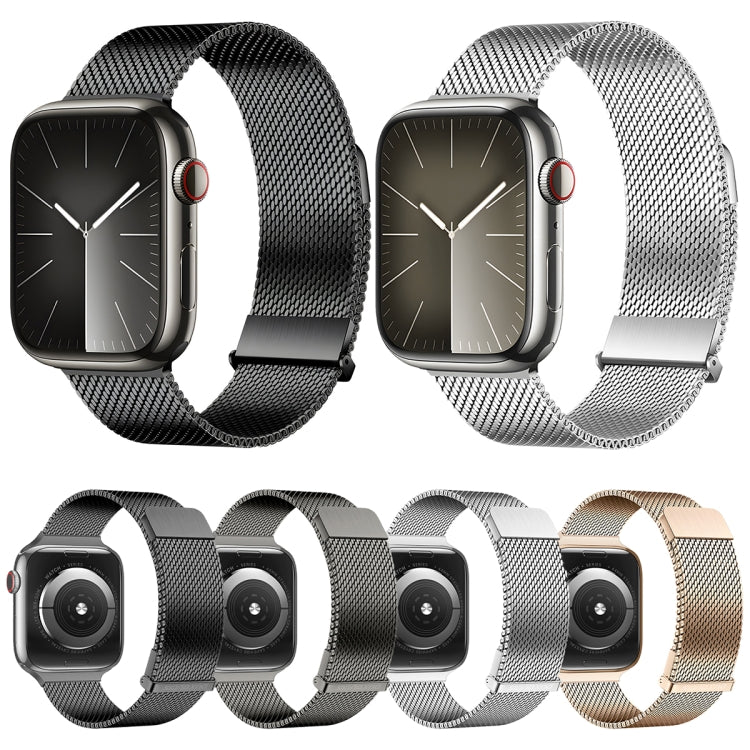 For Apple Watch Series 4 40mm DUX DUCIS Milanese Pro Series Stainless Steel Watch Band(Silver) - Watch Bands by DUX DUCIS | Online Shopping UK | buy2fix