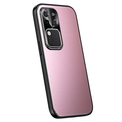 For vivo S18 Pro R-JUST RJ-61 Electroplating Frosted TPU + PC Phone Case(Pink) - S18 Pro Cases by R-JUST | Online Shopping UK | buy2fix