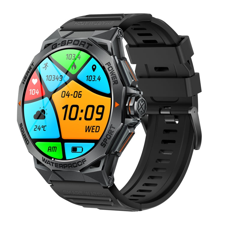 LEMFO K62 1.43 inch AMOLED Round Screen Smart Watch Supports Bluetooth Calls(Black) - Smart Watches by LEMFO | Online Shopping UK | buy2fix