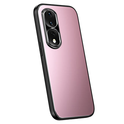 For Honor 80 R-JUST RJ-61 Electroplating Frosted TPU + PC Phone Case(Pink) - Honor Cases by R-JUST | Online Shopping UK | buy2fix