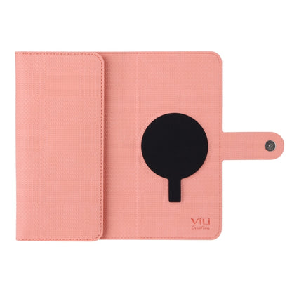 For iPhone 12 / 12 Pro ViLi GHA Series Shockproof MagSafe RFID Leather Attraction Horizontal Flip Phone Case(Pink) - iPhone 12 / 12 Pro Cases by ViLi | Online Shopping UK | buy2fix