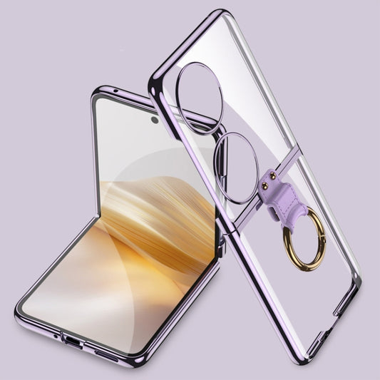 For Huawei Pocket 2 GKK Phantom Electroplating Phone Case with Ring Holder(Purple) - Huawei Cases by GKK | Online Shopping UK | buy2fix