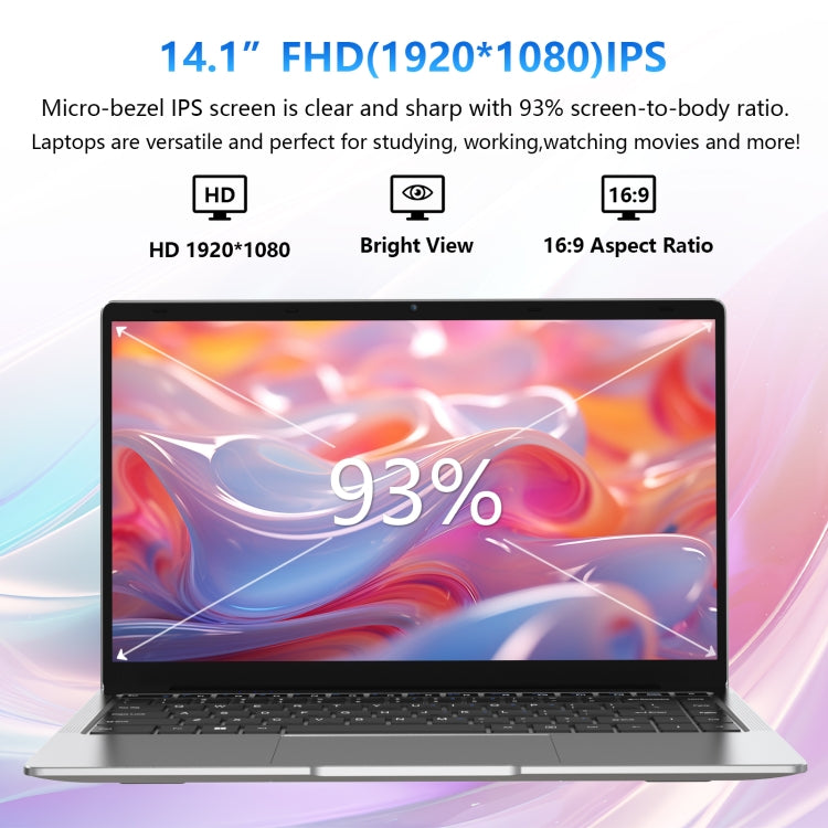 GXMO F141S 14.1 inch Laptop, 8GB+256GB, Windows 11 Intel Celeron J4125 Quad Core(Silver) - Others by GXMO | Online Shopping UK | buy2fix