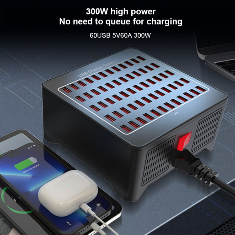 YFY-A78 300W 60 Ports USB Smart Charging Station(EU Plug) - Multifunction Charger by buy2fix | Online Shopping UK | buy2fix