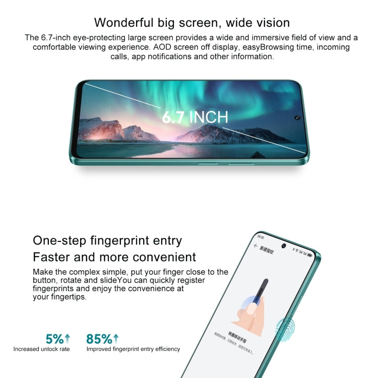 Hi Enjoy 70 Pro 5G, 8GB+128GB, Side Fingerprint Identification, 6.7 inch HarmonyOS 4.0 Dimensity 700 Octa Core 2.2GHz, Network: 5G, OTG, Not Support Google Play(White) - Huawei Mate & P by Huawei | Online Shopping UK | buy2fix