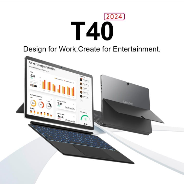 Ninkear T40 14 inch 2 in 1 Laptop, 16GB+512GB, Windows 11 Intel Alder Lake N100 Quad Core(US Plug) - Others by buy2fix | Online Shopping UK | buy2fix