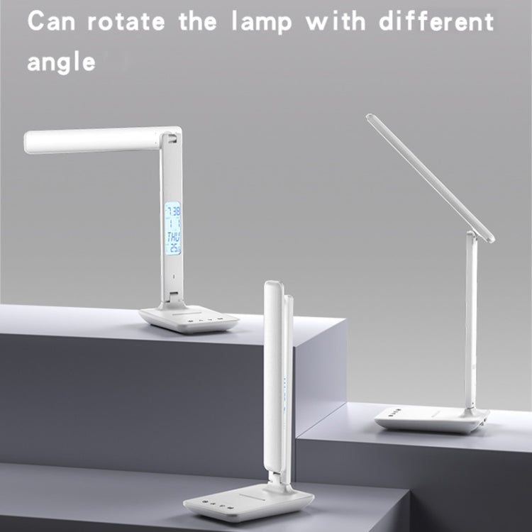 Yesido DS20 Multifunctional LED Desk Lamp Supports 10W Wireless Charging, EU Plug(White) - Desk Lamps by Yeelight | Online Shopping UK | buy2fix