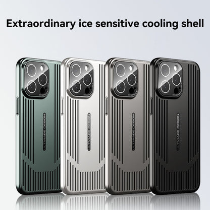 For iPhone 16 Ice Sense Heat Dissipation Electroplating Frosted Phone Case(Dark Blue) - iPhone 16 Cases by buy2fix | Online Shopping UK | buy2fix