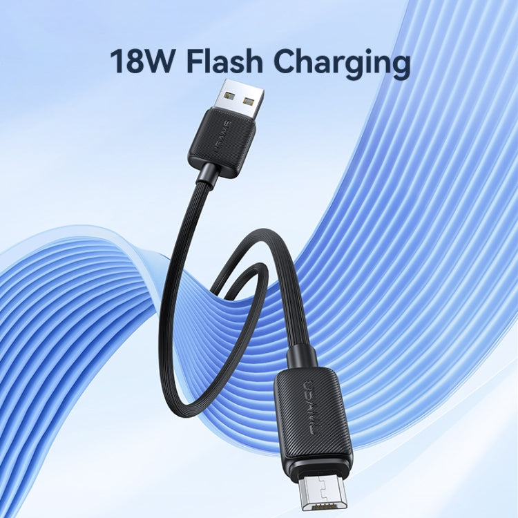 USAMS US-SJ695 USB to Micro USB 2A Striped Fast Charge Data Cable, Length:2m(Black) - Micro USB Cable by USAMS | Online Shopping UK | buy2fix