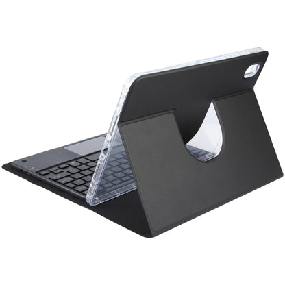 For Huawei MatePad 11 2023 / 2021 Square Button Bluetooth Keyboard Rotatable Holder Leather Case with Touchpad(Black) - Huawei Keyboard by buy2fix | Online Shopping UK | buy2fix