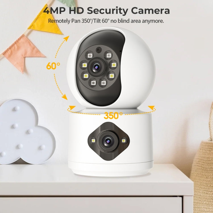 Y6204 4MP Zoom HD Indoor Waterproof Smart WiFi Camera, Specification:EU Plug(White) - Wireless Camera by buy2fix | Online Shopping UK | buy2fix