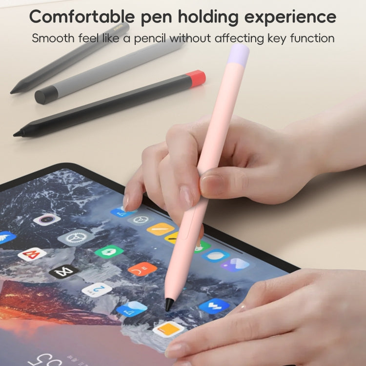 For Xiaomi Focus Pen III Stylus Pen Contrast Color Silicone Protective Case(Grey) - Pencil Accessories by buy2fix | Online Shopping UK | buy2fix