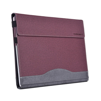 For Lenovo ThinkPad X1 Yoga Gen 5 Cloth Texture Laptop Leather Protective Case(Wine Red) - Other by buy2fix | Online Shopping UK | buy2fix