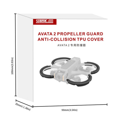 For DJI AVATA 2 STARTRC Propeller TPU Protective Guard Anti-collision Ring Cover(Fluorescent Orange) - Other by STARTRC | Online Shopping UK | buy2fix