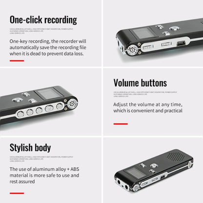 JNN X18 Mini Smart HD Noise Cancelling Voice Recorder, Memory:32GB(Black) - Recording Pen by JNN | Online Shopping UK | buy2fix