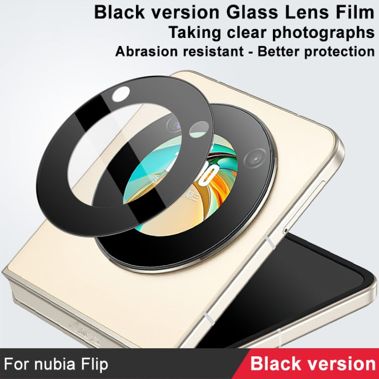 For ZTE nubia Flip IMAK Rear Camera Lens Glass Film Black Version - Other by imak | Online Shopping UK | buy2fix