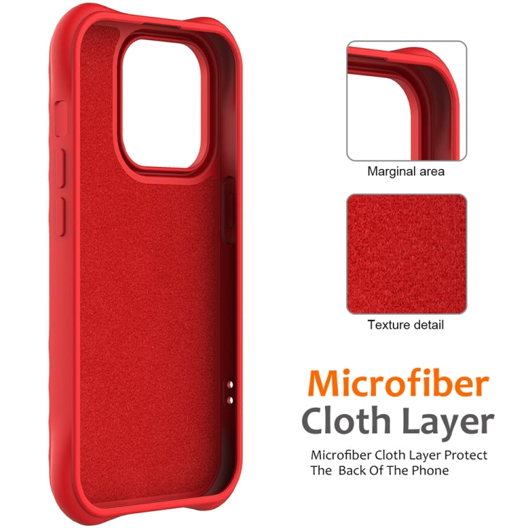 For iPhone 12 Pro Max Wave Texture MagSafe Magnetic Liquid Silicone Phone Case(Red) - iPhone 12 Pro Max Cases by buy2fix | Online Shopping UK | buy2fix