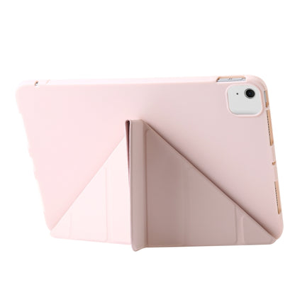 For iPad Air 11 2024 TPU Deformation Flip Leather Tablet Case with Holder(Light Pink) - iPad Air 11 2024 Cases by buy2fix | Online Shopping UK | buy2fix