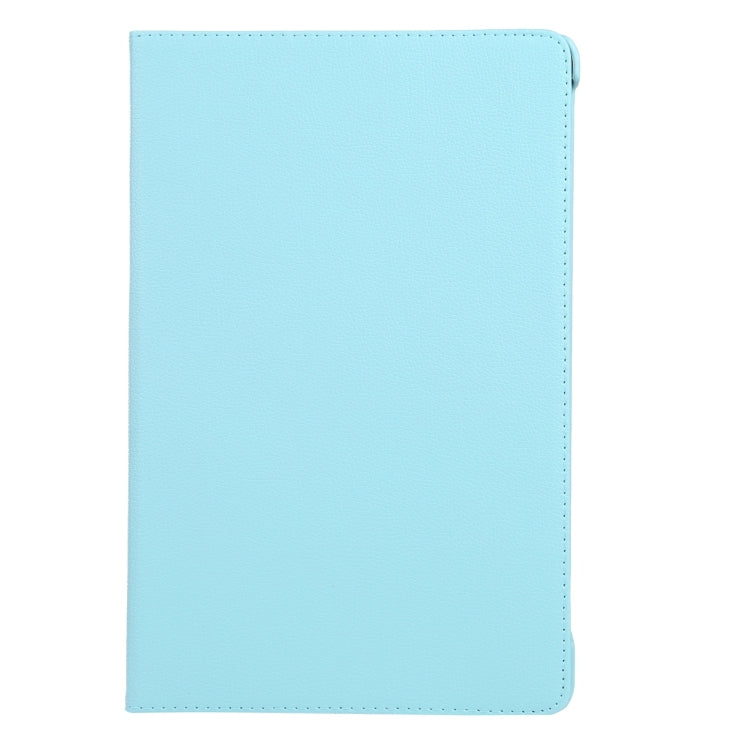 For iPad Air 11 2024 360 Degree Rotation Litchi Texture Leather Tablet Case with Holder(Sky Blue) - iPad Air 11 2024 Cases by buy2fix | Online Shopping UK | buy2fix