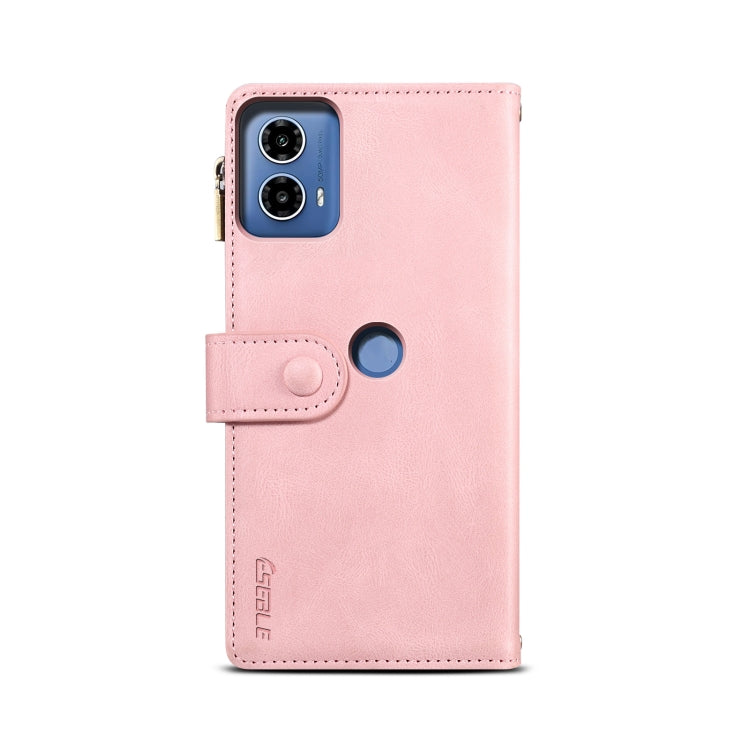 For Motorola Moto G34 ESEBLE Retro Frosted RFID Leather Phone Case(Rose Gold) - Motorola Cases by ESEBLE | Online Shopping UK | buy2fix